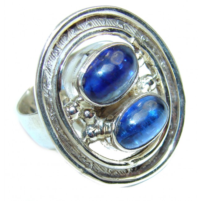 Authentic African Kyanite .925 Sterling Silver handmade Ring s. 8