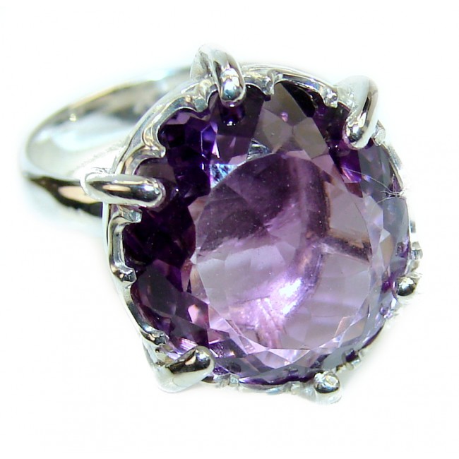 Purple Beauty 18.5 carat Amethyst .925 Sterling Silver Ring size 5 3/4
