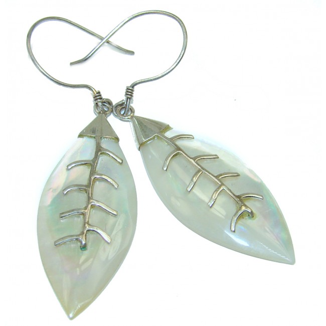 Sublime Beauty Blister Pearl .925 Sterling Silver handcrafted Earrings