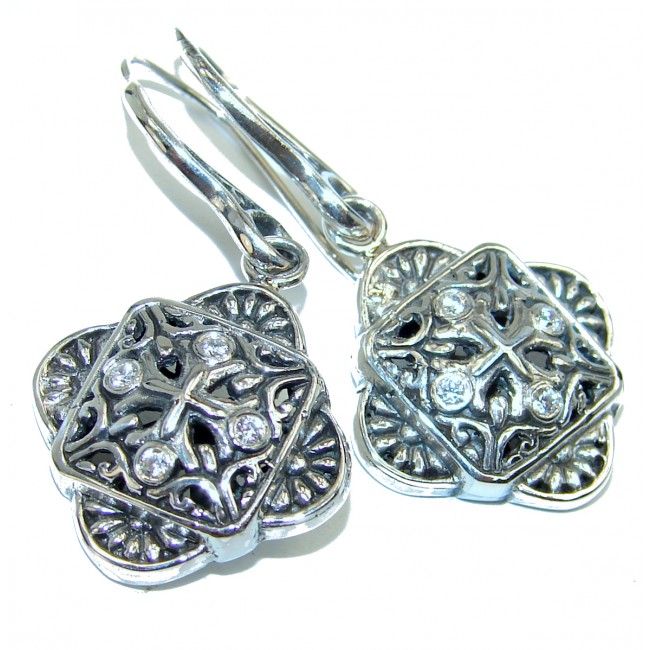 Bali Design .925 Sterling Silver handmade earrings