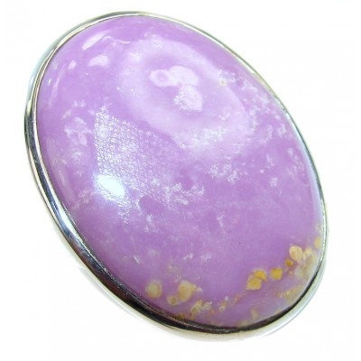 Be Bold Huge Purple Sugalite Sterling Silver handmade HUGE Ring s. 9 1/2