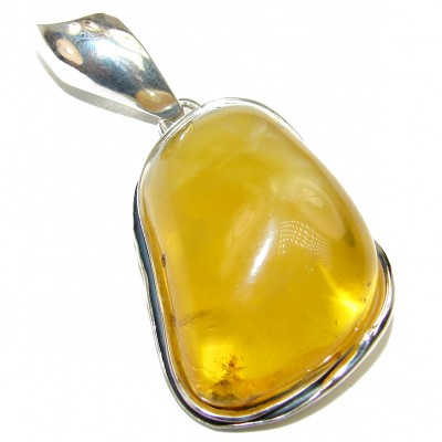 Amazing quality Butterscotch Amber .925 Sterling Silver handmade pendant