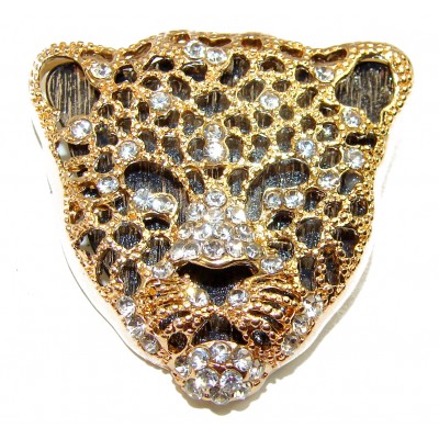 La Panther Crystal handmade Brooch