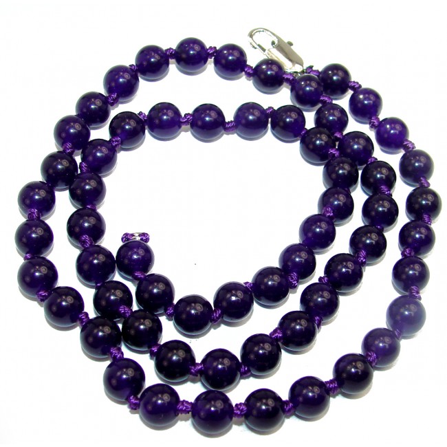 Classy purple quartz Sterling Silver necklace