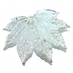 Stylish Deeped In real silver Leaf .925 Sterling Silver Brooch