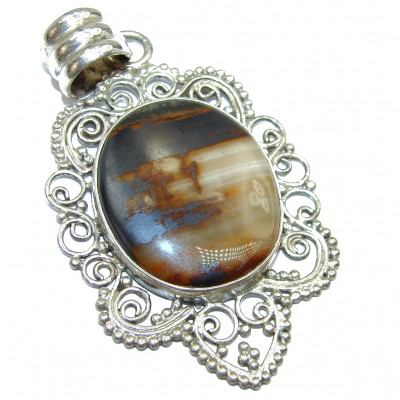 Perfect quality Picasso Jasper .925 Sterling Silver handmade Pendant