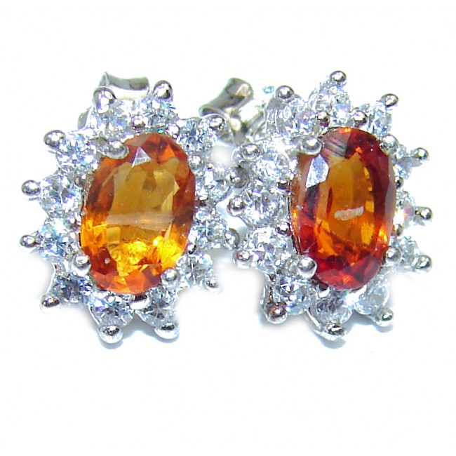 Sunny Day Yellow Sapphire .925 Sterling Silver earrings