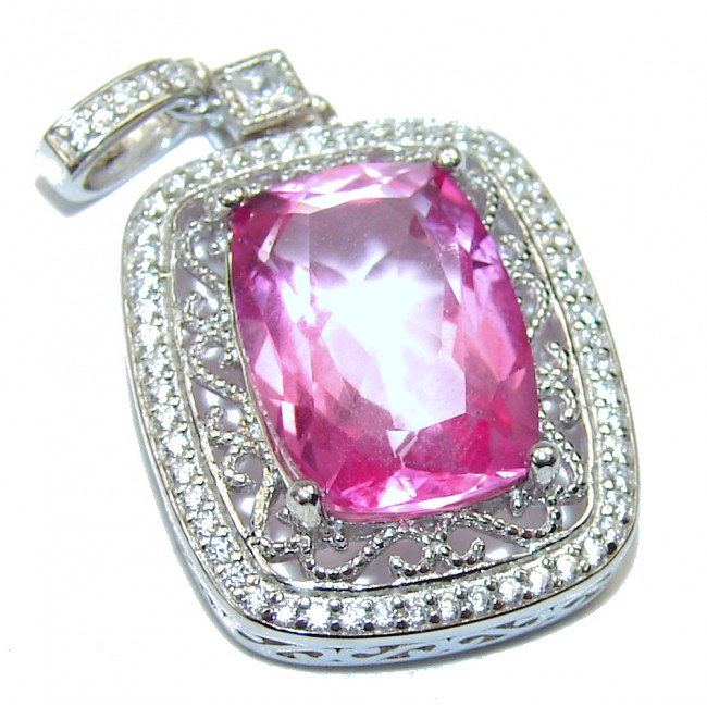 Magical Aurora Fire Topaz .925 Sterling Silver handcrafted Pendant