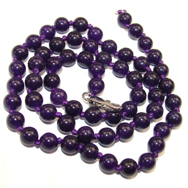 Classy purple quartz Sterling Silver necklace