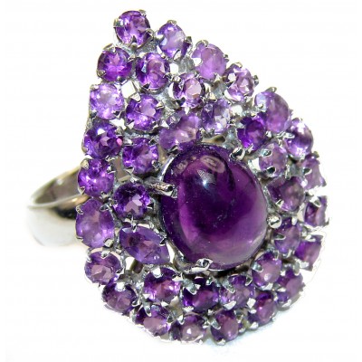 Purple Beauty authentic Amethyst .925 Sterling Silver Ring size 8 1/2