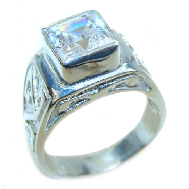 White Topaz .925 Sterling Silver ring size 7 3/4