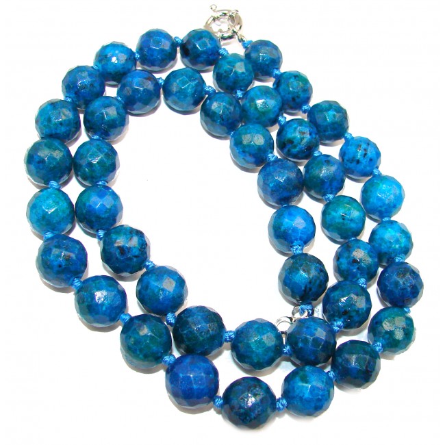 61.5 grams Rare and Unusual Blue Botswana Agate Beads NECKLACE