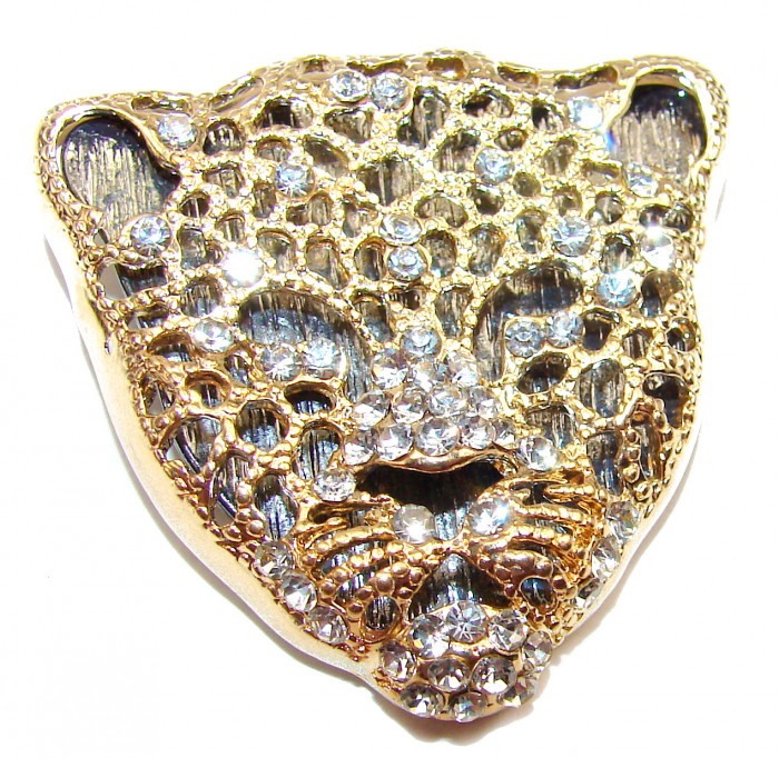 La Panther Crystal handmade Brooch