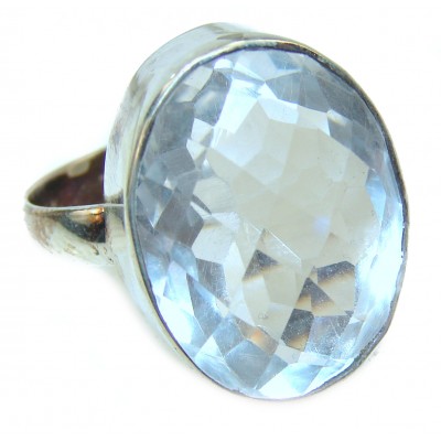 White Topaz .925 Sterling Silver ring size 13