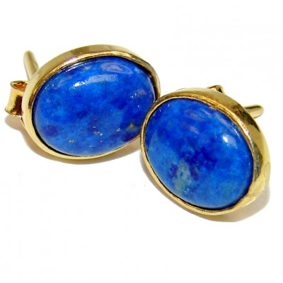 Gorgeous Lapis Lazuli .925 Sterling Silver handcrafted earrings