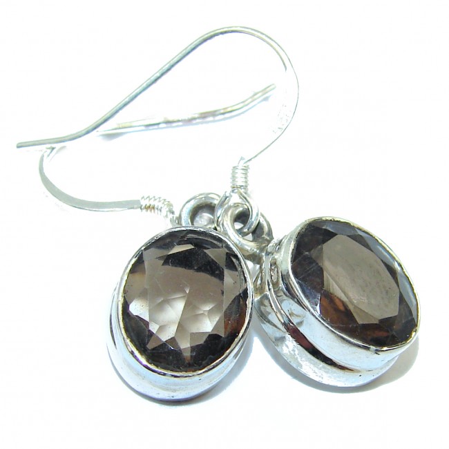 Smoky Topaz .925 Sterling Silver earrings
