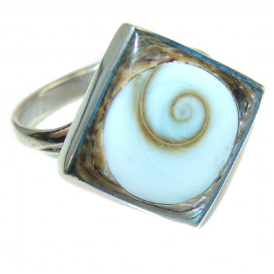 Great Ocean Shell Sterling Silver Ring s. 7