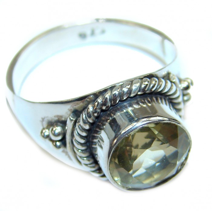 White Topaz .925 Sterling Silver ring size 8