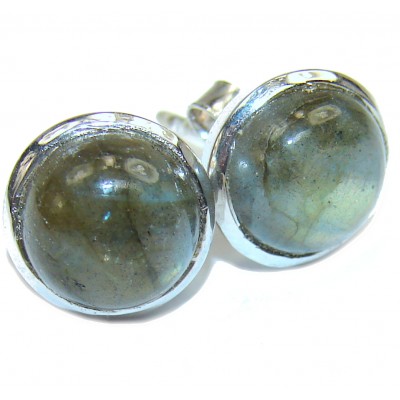 Perfect Labradorite .925 Sterling Silver handmade earrings