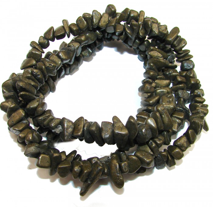 Jumbo Unique Design Genuine Pyrite Sterling Silver handmade necklace
