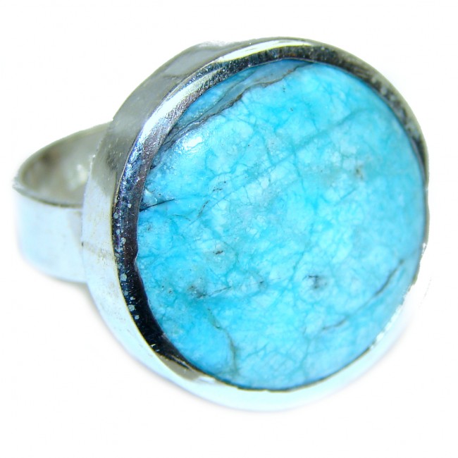 Turquoise .925 Sterling Silver ring; s. 9