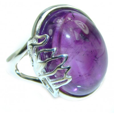 Vintage Beauty Amethyst .925 Sterling Silver handcrafted ring size 9