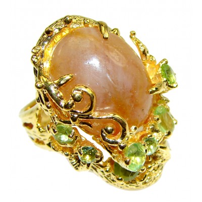 Gabriella Authentic Mexican Fire Opal .925 Sterling Silver brilliantly handcrafted ring s. 8