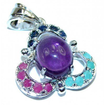 Exclusive Amethyst .925 Sterling Silver HANDCRAFTED Prndant