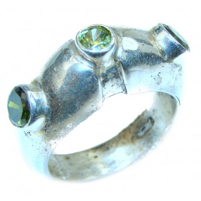 Multigem .925 Sterling Silver handcrafted ring size 7 1/4