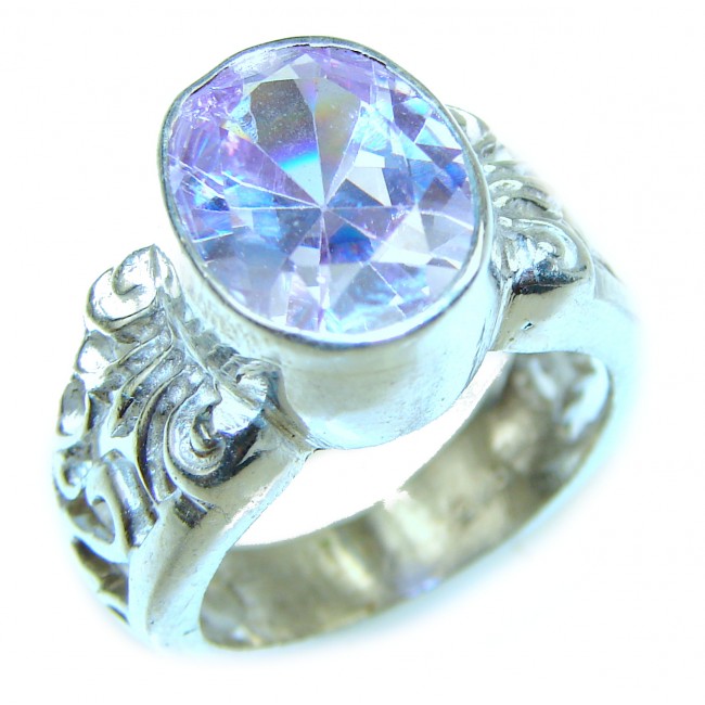 Purple Beauty 8.5 carat authentic Topaz .925 Sterling Silver Ring size 8