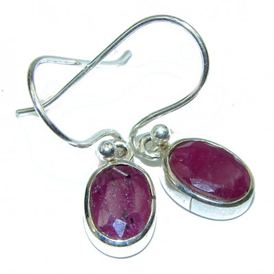 Ruby .925 Sterling Silver earrings