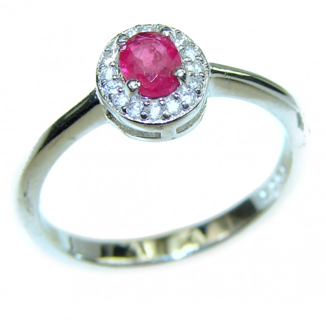 Incredible authentic Ruby .925 Sterling Silver Ring size 7