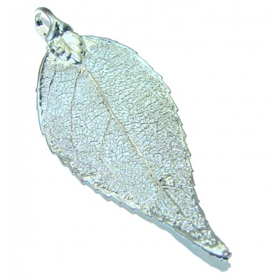 Stylish Deeped In silver Leaf Sterling Silver Pendant
