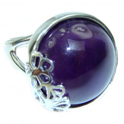 Purple Extravaganza Amethyst .925 Sterling Silver HANDCRAFTED Ring size 7 1/2