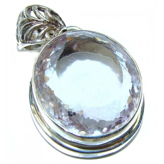 Amazing Pink Amethyst .925 Sterling Silver handcrafted pendant
