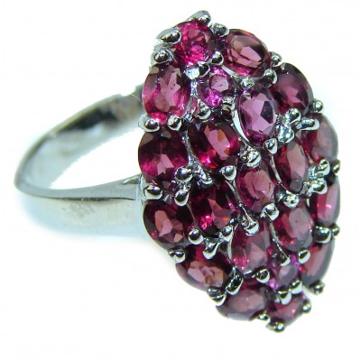 Scarlet Starlight Authentic Garnet .925 Sterling Silver Ring size 9