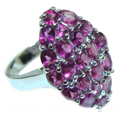 Scarlet Starlight Authentic Garnet .925 Sterling Silver Ring size 7
