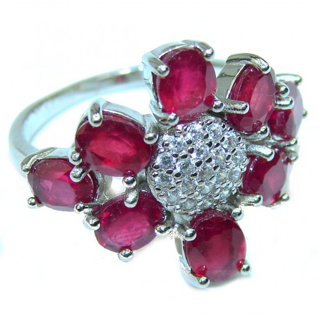 Authentic Ruby .925 Sterling Silver Ring size 6