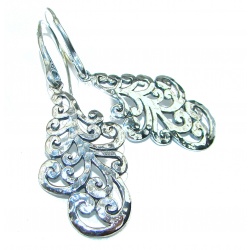 .925 Sterling Silver Bali handmade earrings