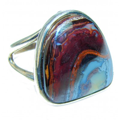 Australian Koroit Opal .925 Sterling Silver handcrafted Ring size 7 3/4