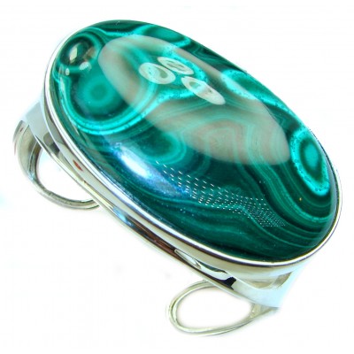 Incredible authentic Egyptian Malachite .925 Sterling Silver handcrafted Bracelet