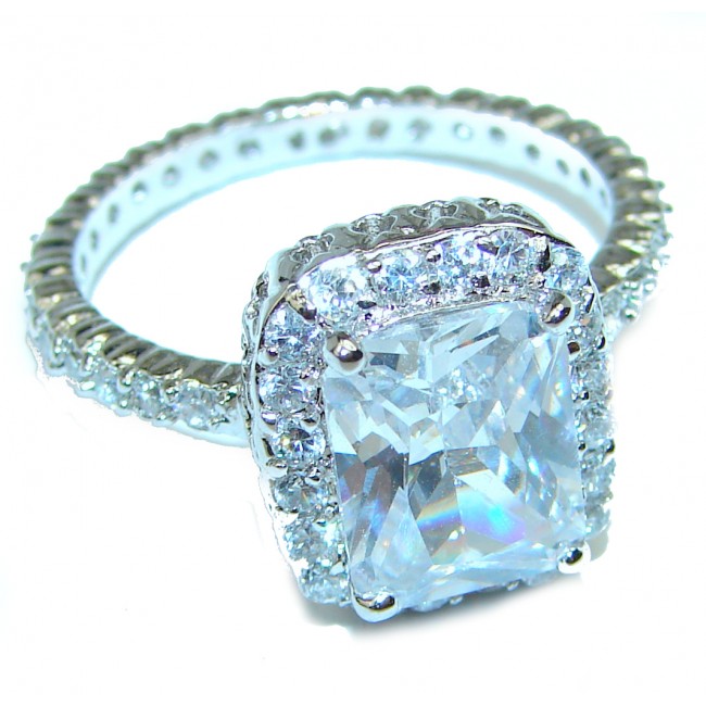 White Topaz .925 Sterling Silver ring size 9 1/4