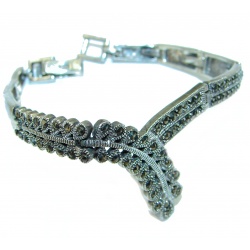 Emily authentic Marcasite .925 Sterling Silver handcrafted Bracelet