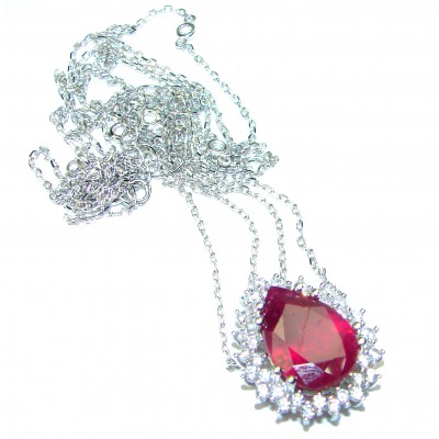 Precious Ruby .925 Sterling Silver handmade Necklace