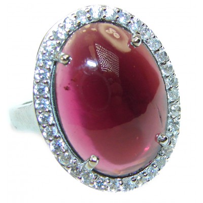 Incredible Authentic Garnet .925 Sterling Silver Ring size 6