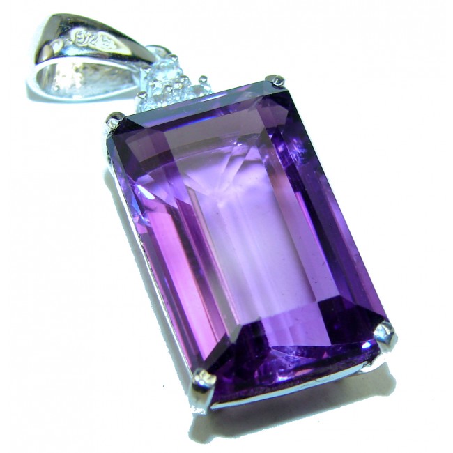 Incredible Design Amethyst .925 Sterling Silver handcrafted Pendant