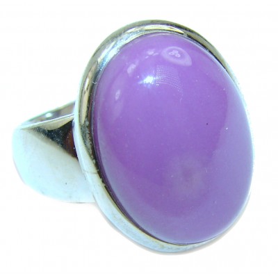 Be Bold Huge Purple Sugalite Sterling Silver handmade Ring s. 7 1/2