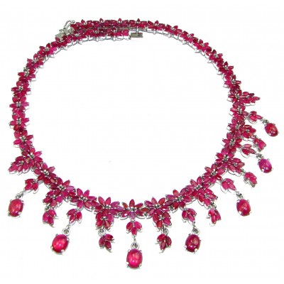 True Passion authentic Ruby .925 Sterling Silver handcrafted necklace