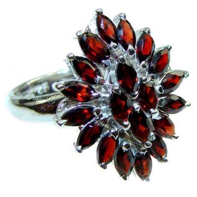 Authentic Garnet .925 Sterling Silver Ring size 6 1/4