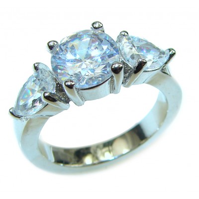 White Topaz .925 Sterling Silver ring size 7